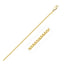 Chaîne en or jaune 10 carats classique en boîte - 1,40 mm