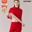 Thickened High-Necked Lambswool Dralon Thermal Underwear Set