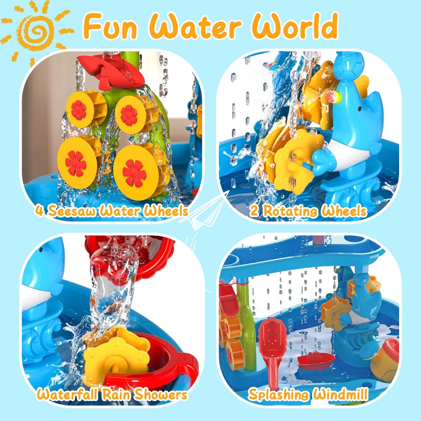 Table d'eau et de sable GBruno pour enfants