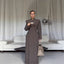 Temperament Shoulder-Padded Waist-Cinching Wool Coat for Women
