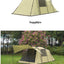 Landwolf Large Space Tunnel Tent for Outdoor Camping