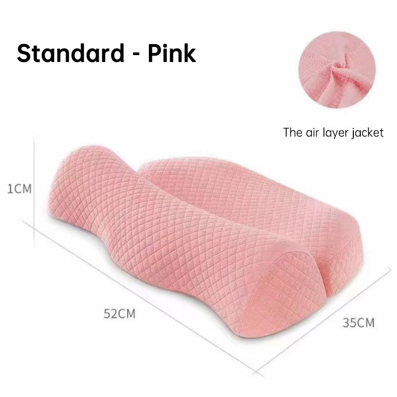 Bed Side Sleeping Pillow Neck Pain Relief Ergonomic Cervical Memory Foam Pillow - Korvel