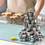 Christmas snowflake biscuit mold stainless steel snowflake three-dimensional biscuit mold biscuit cut into 10 pieces set - Korvel