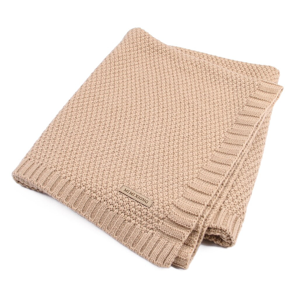 Premium Knitted Baby Swaddle Blanket - Super Soft & Cozy