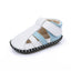 Stitched Baby Sandals with Rubber Sole for First Steps