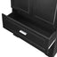 Tall Bathroom Storage Cabinet, Cabinet with Two Doors and Drawers, Adjustable Shelf, MDF Board, Black - Korvel
