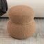 WKJ1Y Light camel snowman stool with plush Grig cushions, playful and cute, suitable for any space - Korvel