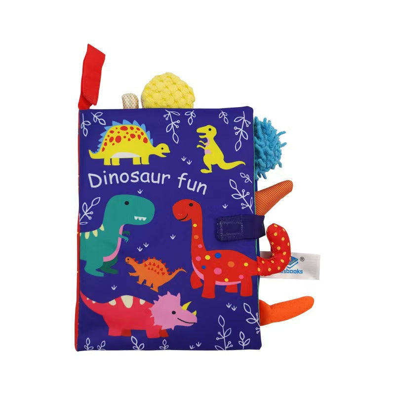 Baby toys three-dimensional cloth books that cannot be torn apart washable children's enlightenment baby ringing paper books - Korvel