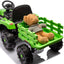 Children's electric tractor toy, powered by 24V battery, 200w * 2 motor 1.86-4.97MPH/remote control three speed adjustable - Korvel