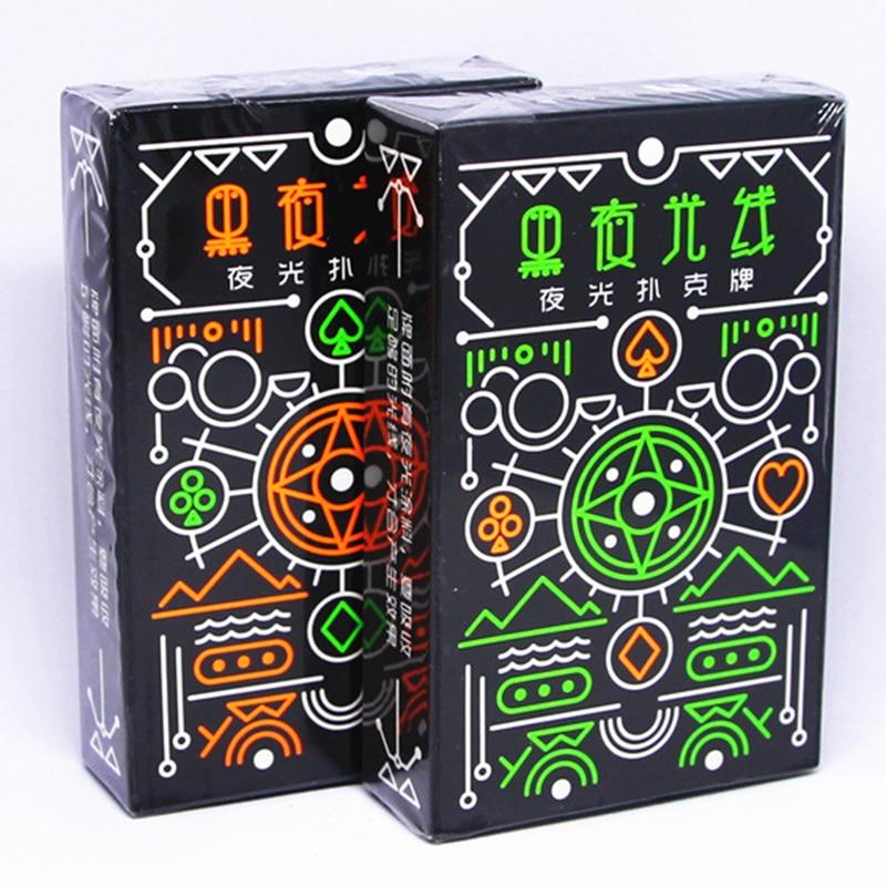 Black Luminous Fluorescent Poker Cards - Korvel
