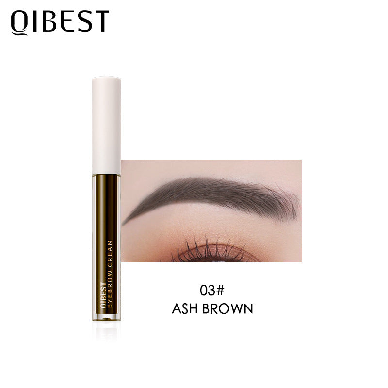 Crema para teñir cejas tridimensional QIBEST - Impermeable y de larga duración