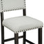 Conjunto de Comedor de Altura de Mostrador TREXM de 5 Piezas en Espresso y Beige