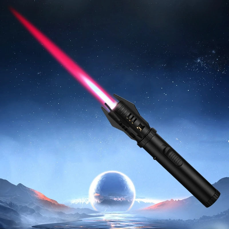 Planet Lightsaber Butane Gas Lighter 360° Use Metal Outdoor Windproof Turbine Torch Jet Lighter Gun BBQ Welding Cigar Tool - Korvel