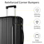 Maleta Spinner Dura Premium de 20'' con Cerradura TSA - Negra