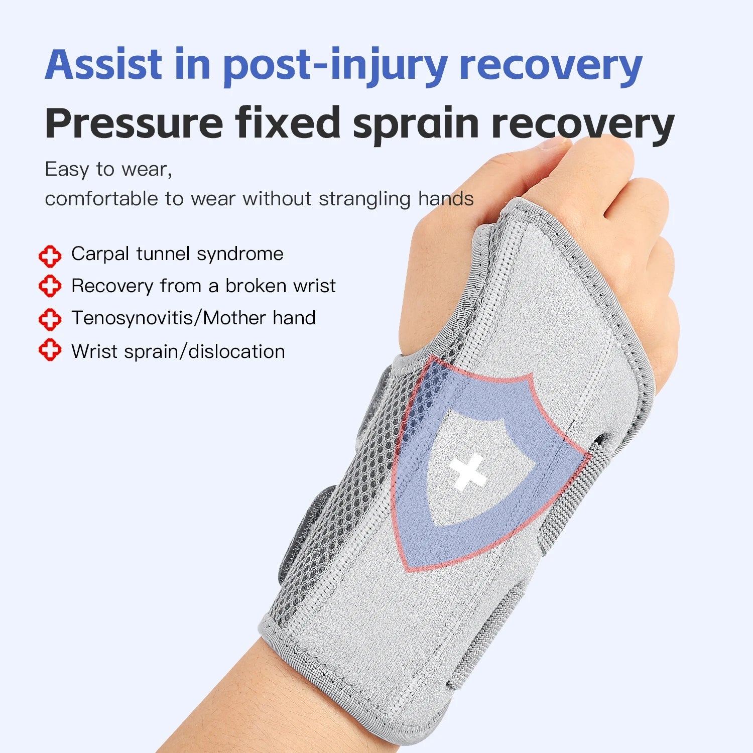 Wrist guard tendon sheath with adjustable double straps thin wrist strap - Korvel