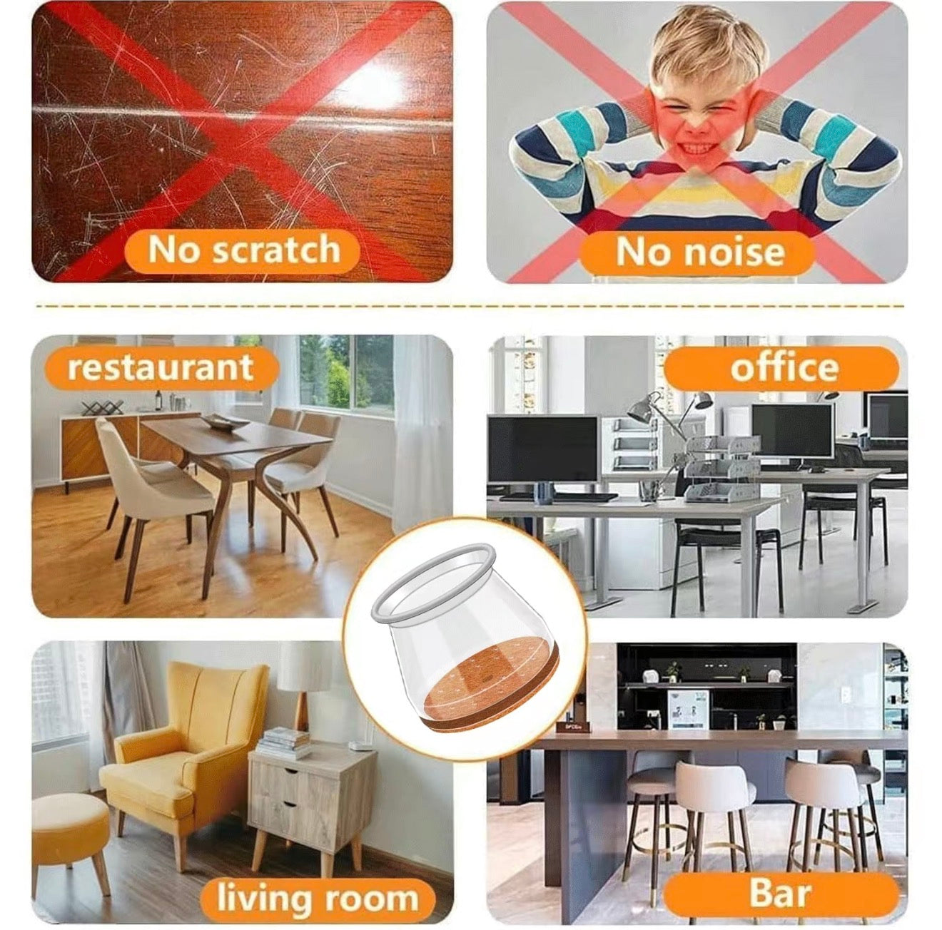 Protecteurs de chaise FloorGuard pour une protection ultime des sols