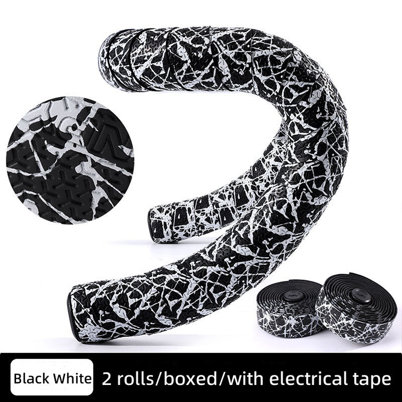 Npy EVA PU Road Bike Handlebar Tape, Anti - Slip & Shock - Absorbing, Sakura Design, with End Plugs - Korvel