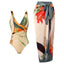 French Retro Two-Piece Bikini for Beach Getaways