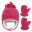Ensemble de bonnet et gants adorable pour bébé garçon avec oreilles