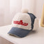 Gorra de béisbol de corduroy cálido para niños con protección para las orejas