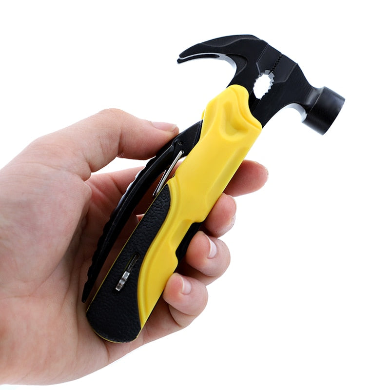 Multi Tool Outdoor Survival Knife 7 in 1 Pocket Multi Function Tools Set Mini Foldaway Plers Knife Screwdriver - Korvel