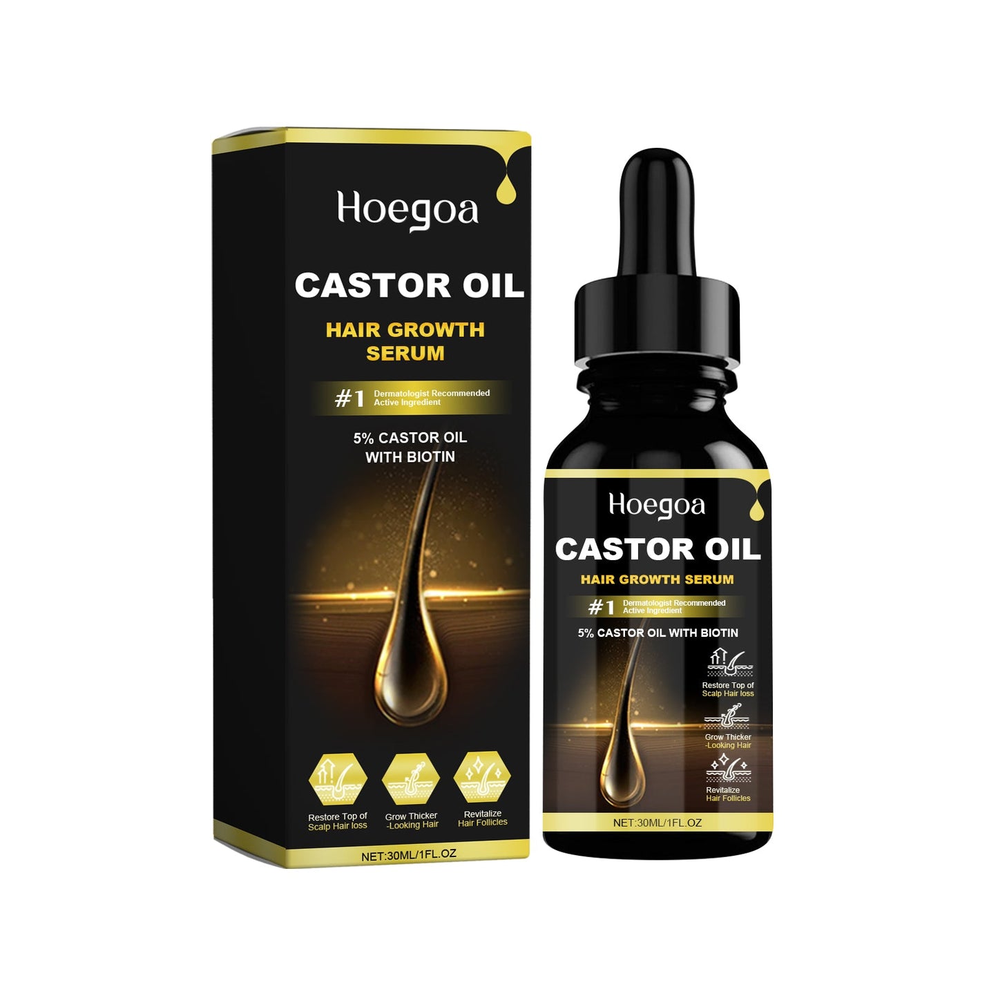 Suero para el Crecimiento del Cabello HOEGOA para el Cuidado del Cabello Nutritivo