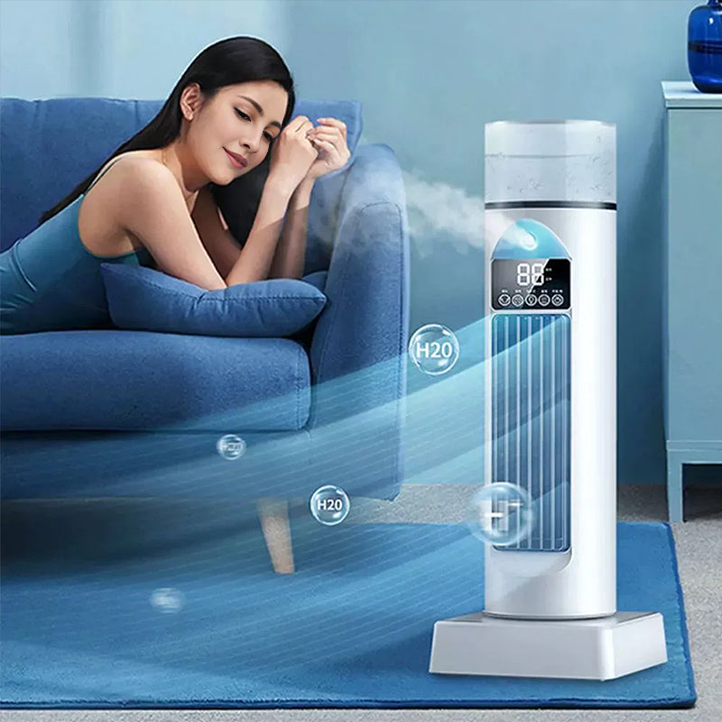 Ventilateur Tour Portable 2025 – 6 Vitesses de Vent, Brise Sans Lame