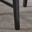 Chaises de salle à manger en bois d'acacia Roshan Farmhouse, noires (ensemble de 2)