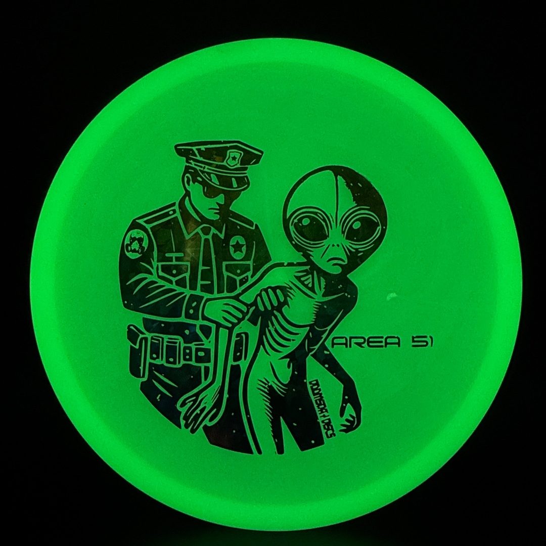 Glow Isolation Area 51 Disc Golf Disc