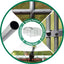 Large dome shaped walk-in fence cage metal chicken coop with waterproof and UV resistant cover, pipe diameter 1 inch - Korvel