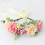 Spring and summer flower garland headwear simulation rose crown water grass headband bride travel photography hair accessories - Korvel