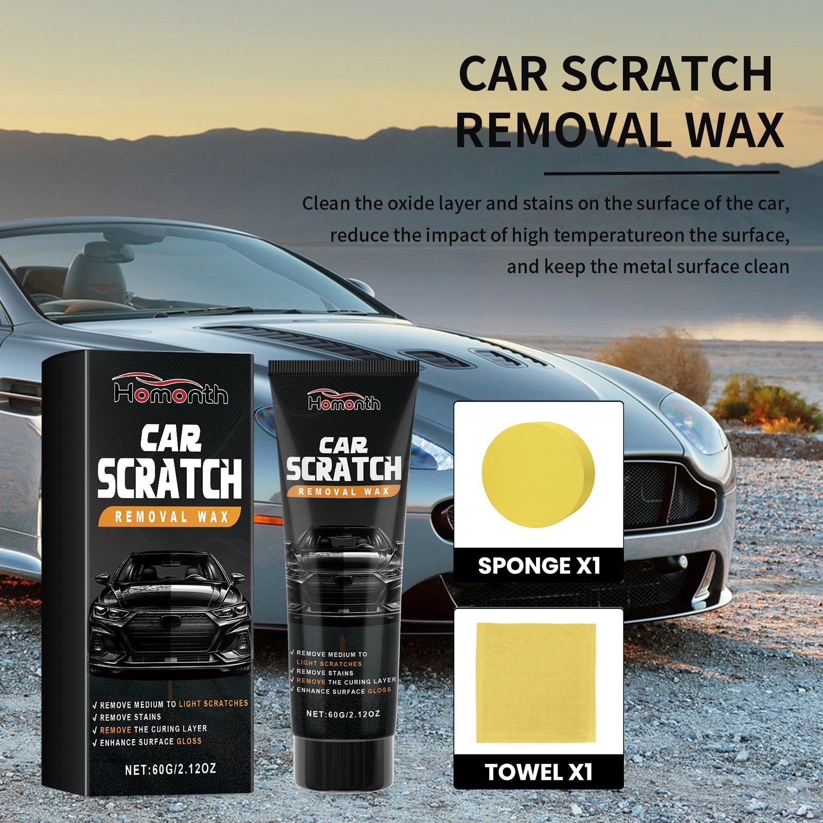 Car Scratch Removal Wax, Automotive Finish Coating Polishing Retreading Scratches Repair - Korvel