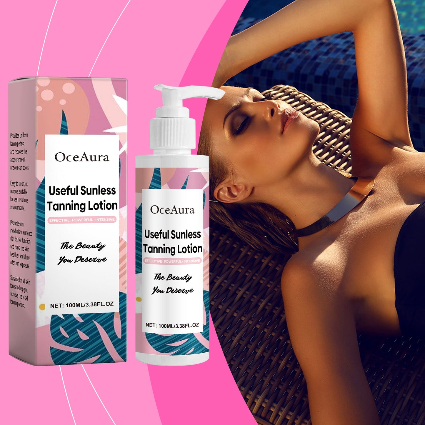 Tanning Lotion Summer Outdoor Gentle Moisturizing Refreshing Repair Gel For Wheat Tan Skin - Korvel