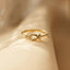 925 Sterling Silver Inlaid Zircon Fish Ring - Korvel