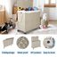 Premium Laundry Hamper with Lid and Wheels - 160L Grey