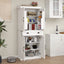 Elegant 71" Kitchen Pantry Storage Cabinet with Adjustable Shelves