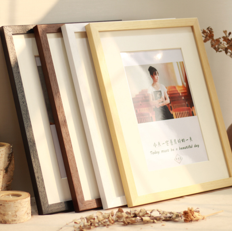 Cadre photo en bois massif personnalisé pour vos photos chéries