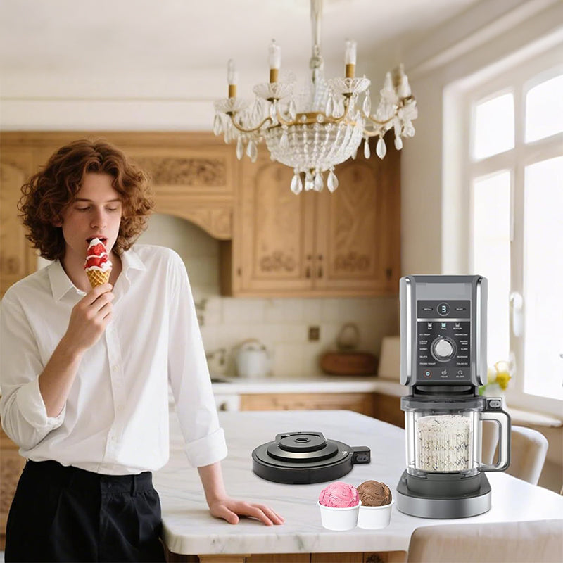 Outer bowl lid for Ninja NC501 NC500 ice cream maker, compatible with NC500 series. - Korvel