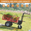Wheelbarrow Utility Cart Electric Powered Cart 48V28Ah 500W Capacity 500lbs (230kg) Material Hauler 1000lbs Towing - Korvel