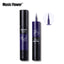 Music Flower Matte Black & Colorful 2 In 1 Waterproof Liquid Eyeliner Pen Makeup Fast Dry Smooth Long Lasting Charm Eyes Liner - Korvel