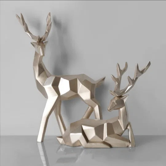 Elegant Resin Deer Figurine for Home Decor