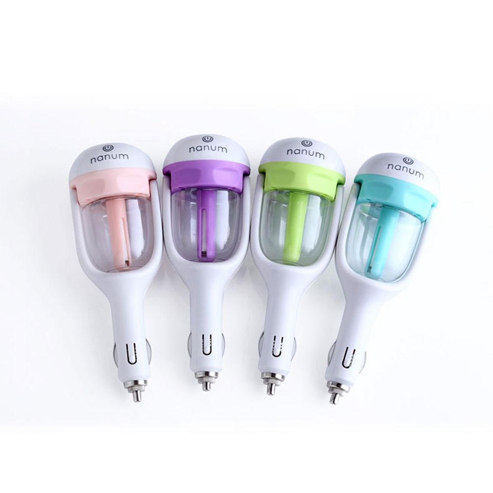 Car charger Humidifier Mini Air Purifier Aroma Diffuser Auto Air Freshener Aromatherapy - Korvel