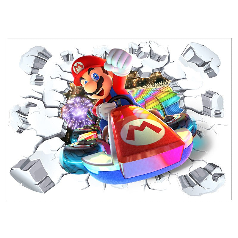 Super Mario Waterproof Wall Stickers for Kids' Rooms