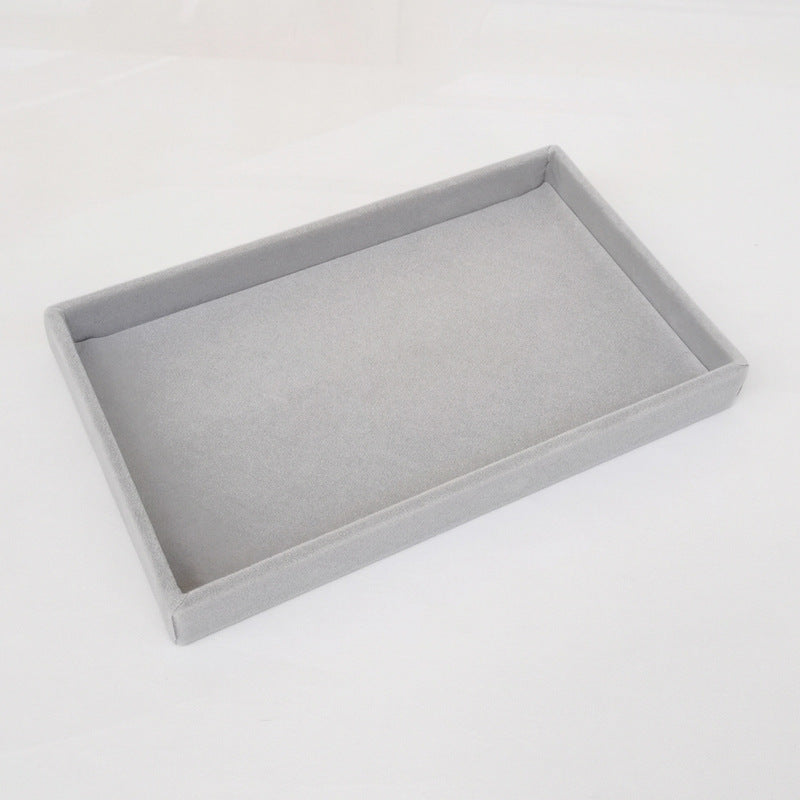 Organisateur de Bijoux Empilable en Velours pour Bagues, Boucles d'Oreilles et Colliers