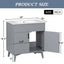 Ensemble de meuble de salle de bain élégant avec lavabo et rangement