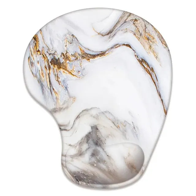 Wrist Mouse Pad Marble Pattern Hand Bowl Tray Mouse Pad Office Wrist Protection Anti-Skid Mouse Pads - Korvel