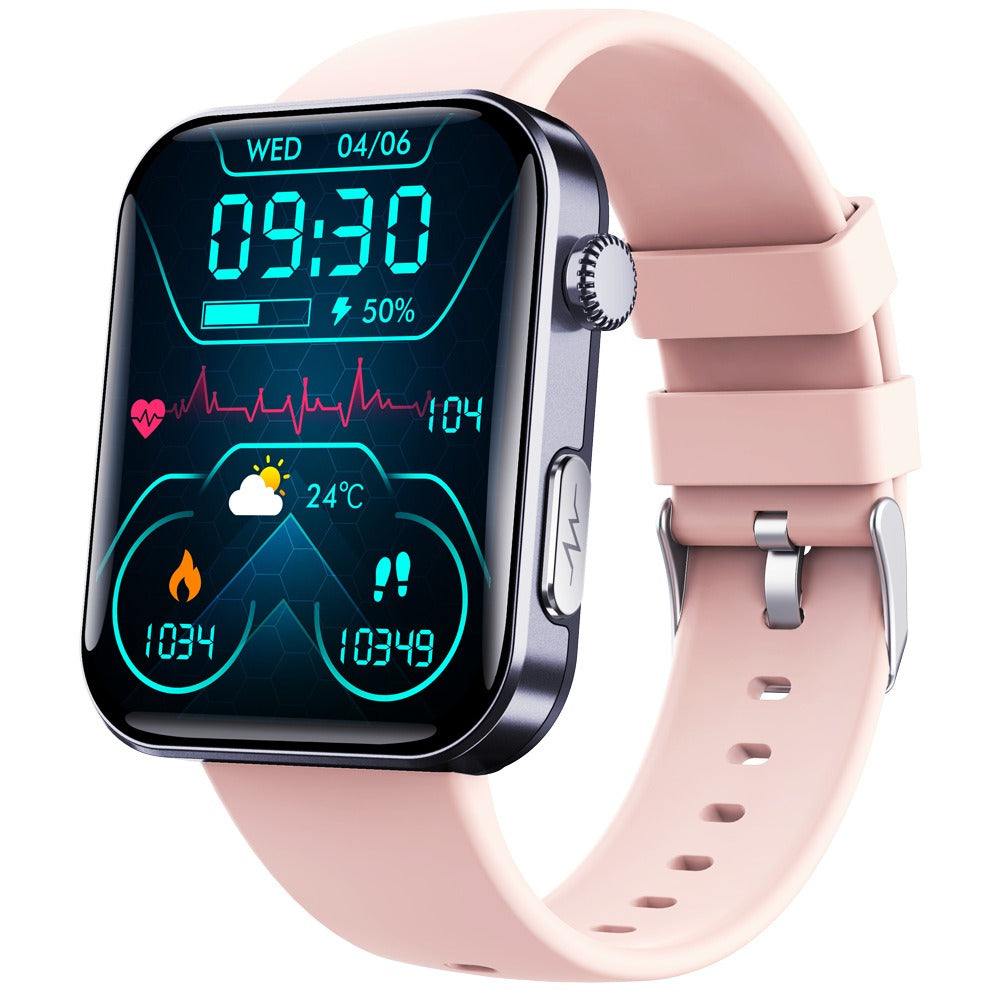 F300 smartwatch ECG electrocardiogram monitoring SOS fall alarm blood glucose and blood pressure watch HRV report - Korvel