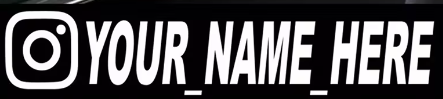 New Car Sticker User Name Custom Personalized Vinyl Decals Motorcycle For Customization Needs Remarks Car Sticker - Korvel