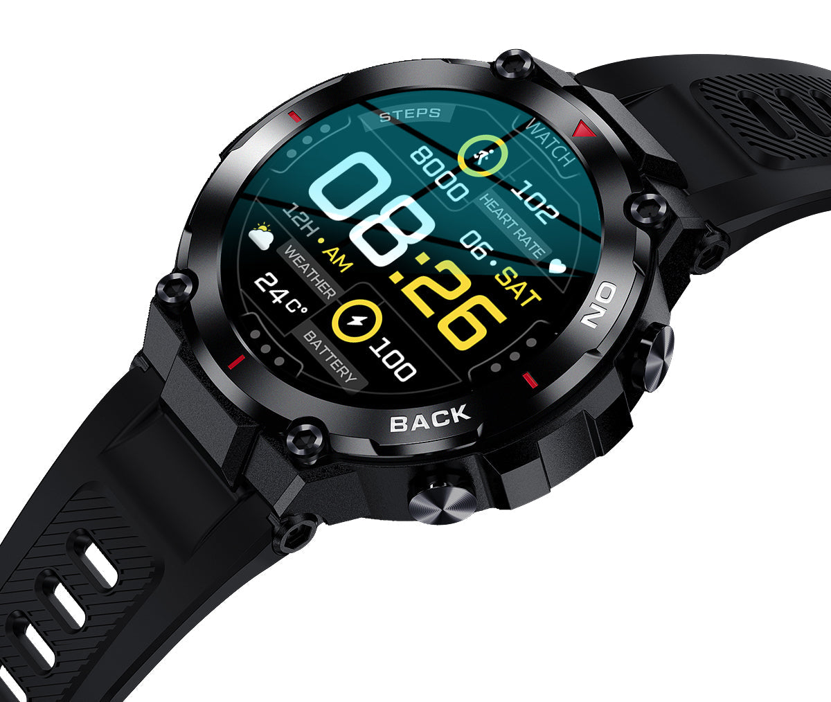 K37 smart watch GPS positioning exercise health heart rate monitoring female physiological cycle reminder - Korvel