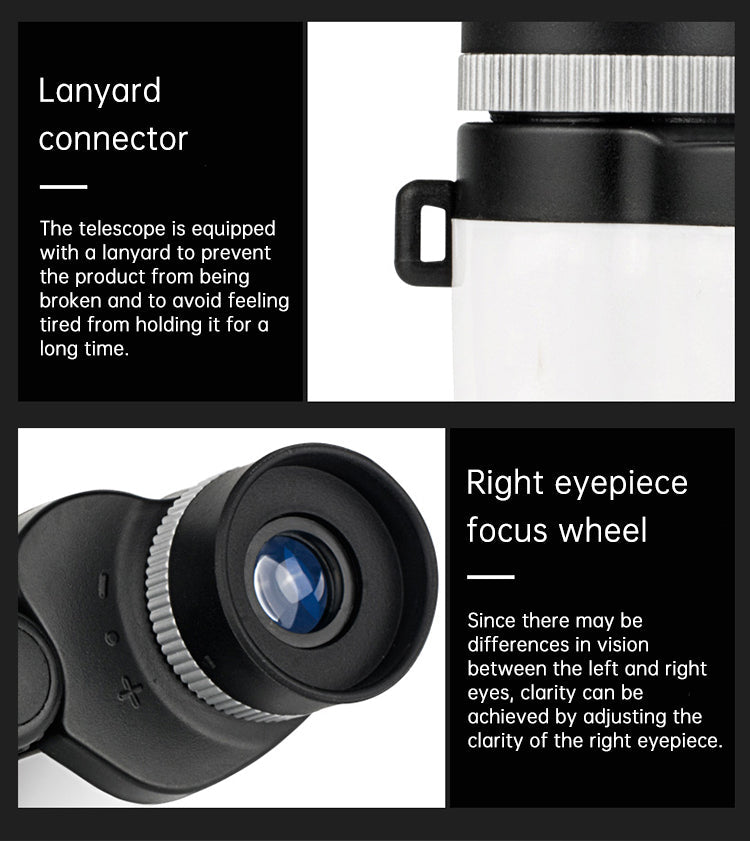 Concert telescope small mini portable special mobile phone for watching dramas high-power high-definition night vision professio - Korvel